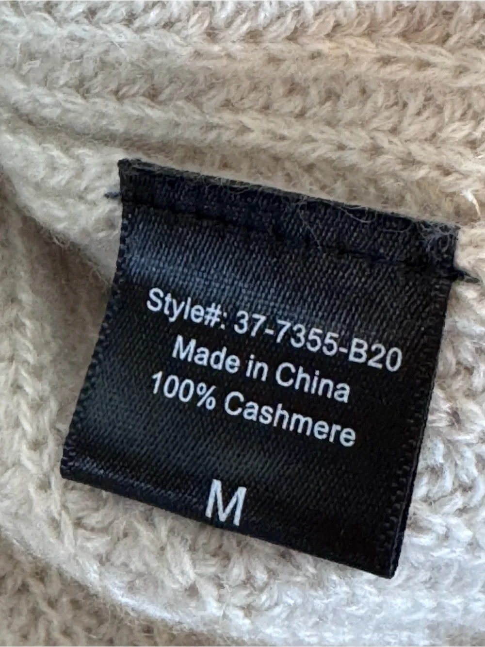EUC Jenni Kayne Cashmere Fisherman Hoodie Oatmeal Medium - Picture 8 of 12
